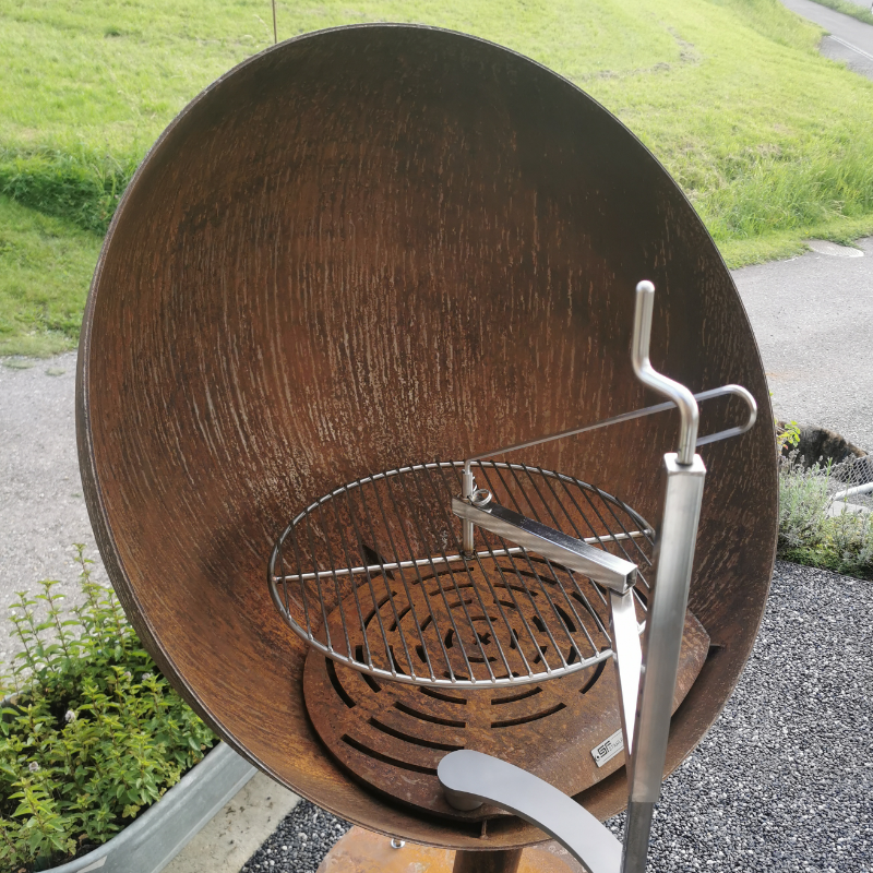 BBQ Grill «Aurora Flame» Edelrost-Deisgn