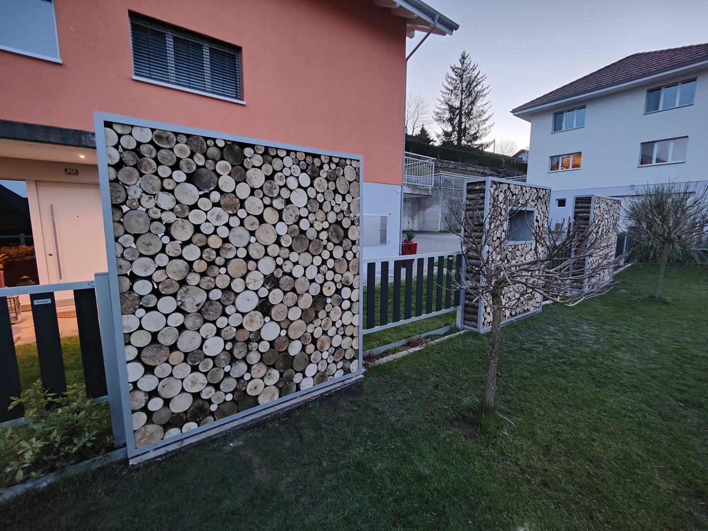 Kaminholzregal Anthrazit «Coal Craft», 100-200 x 35 x 180 cm