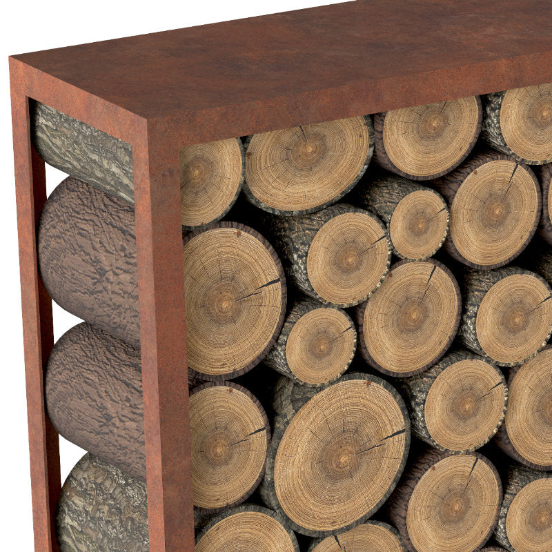Kaminholzregal Rost 4mm Konstruktion